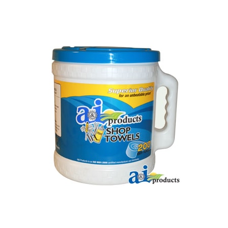A & I Products Shop Towel Bucket (sold in lots of 2) 24" x10" x8" A-ST200